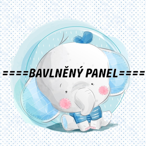 Bavlněný panel 25 x 25cm