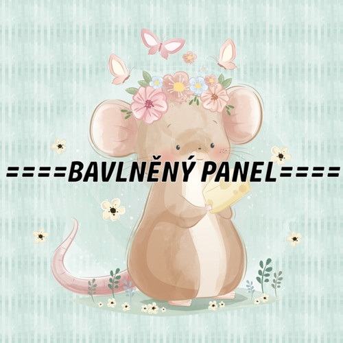 Bavlněný panel 25 x 25cm