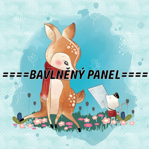 Bavlněný panel 25 x 25cm