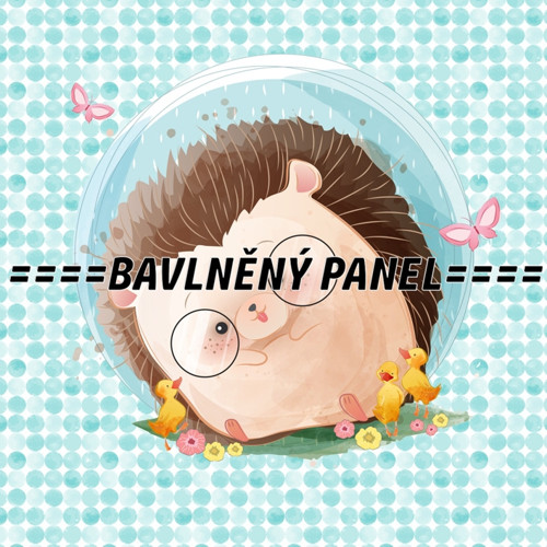 Bavlněný panel 25 x 25cm