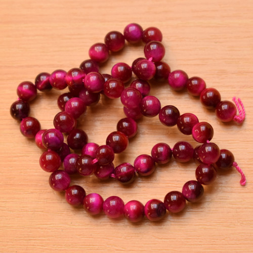Tygří oko magenta - 8mm — foto 1