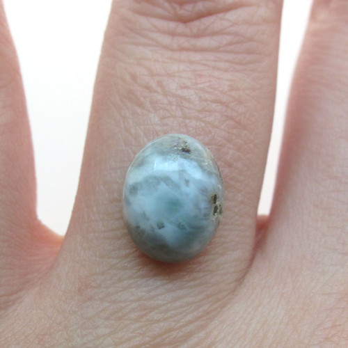 Kabošon larimar ovál 11,1mm — foto 1