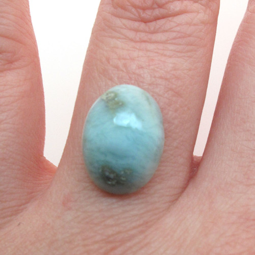 Kabošon larimar ovál 14,3mm — foto 1