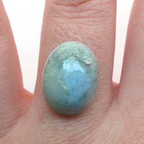 Kabošon larimar ovál 16,2mm — foto 1