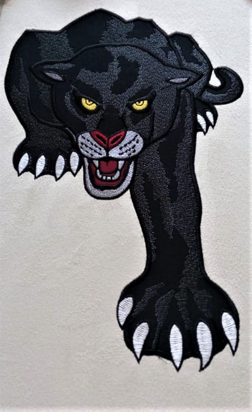 1124 - Puma - výšivka - panel 40 x 50 cm