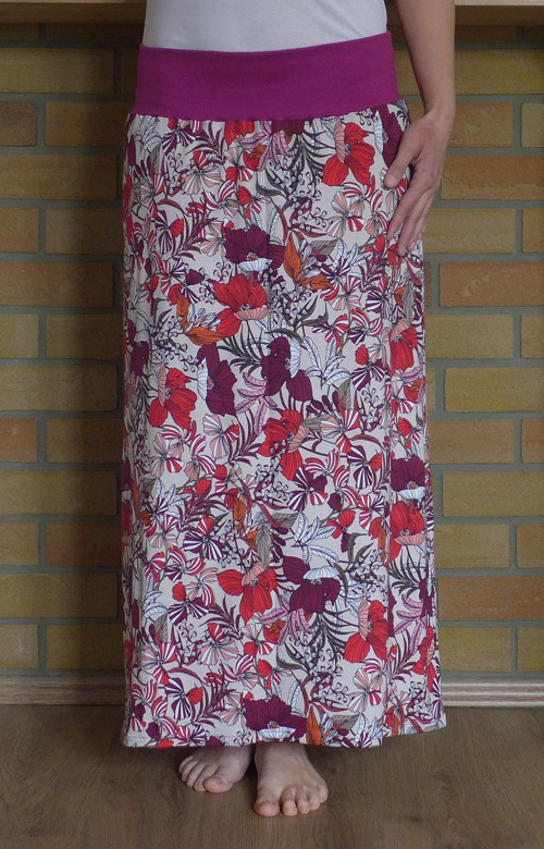 Sukně Red and Lila Flower — foto 1
