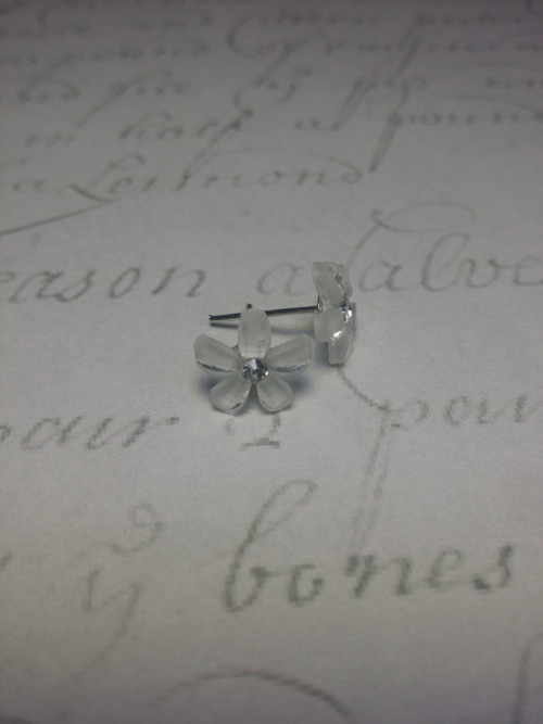Náušnice puzety - sněhánky — foto 1