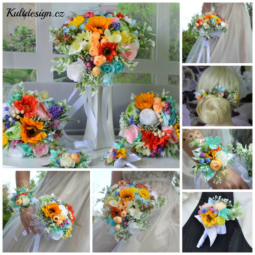 Svatební set Boho color 7 ks — foto 1