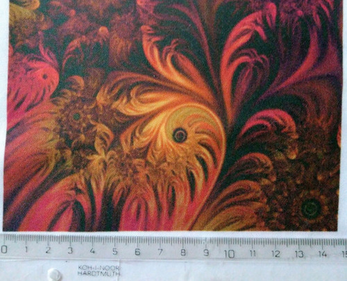 Bavlněná látka - panel 10 x 14,5 cm