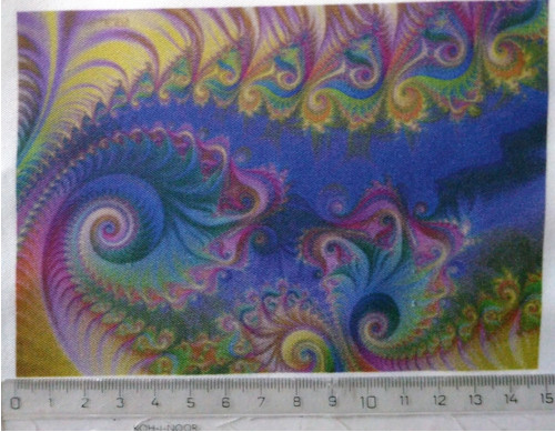 Bavlněná látka - panel 10 x 14,5 cm