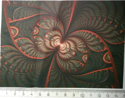 Bavlněná látka - panel 10 x 14,5 cm