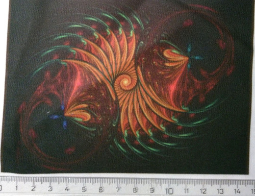 Bavlněná látka - panel 10 x 14,5 cm