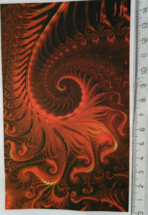 Bavlněná látka - panel 10 x 14,5 cm