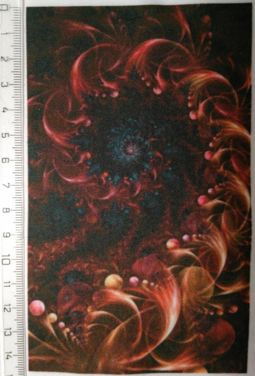 Bavlněná látka - panel 10 x 14,5 cm
