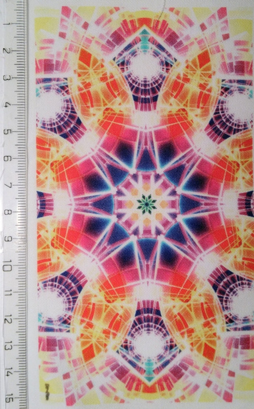 Bavlněná látka - panel 10 x 14,5 cm