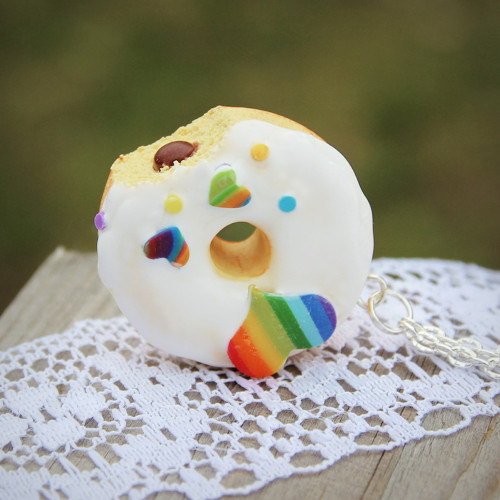 Donut srdíčko duhové — foto 1