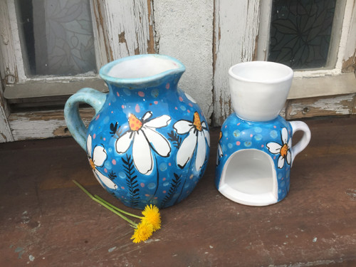 Aromalapma s modrým kvítím — foto 1