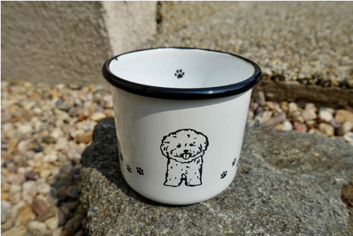 Plecháček pro milovníky pejsků "BICHON FRISE"