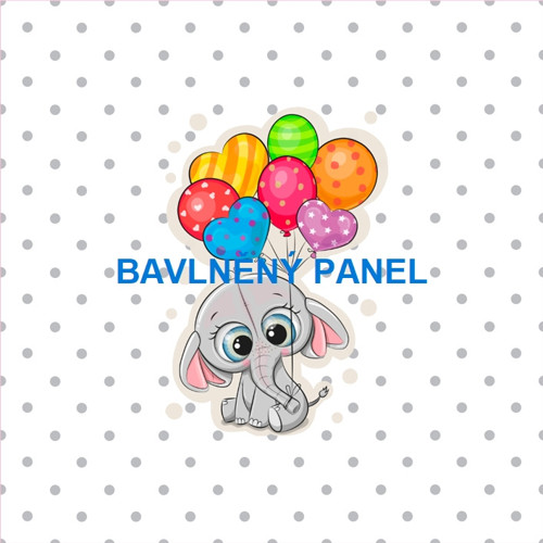 Bavlněný panel 25 x 25cm