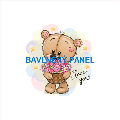 Bavlněný panel 25 x 25cm