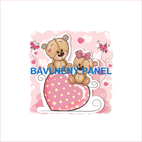 Bavlněný panel 25 x 25cm
