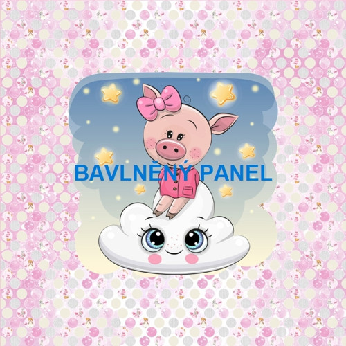 Bavlněný panel 25 x 25cm