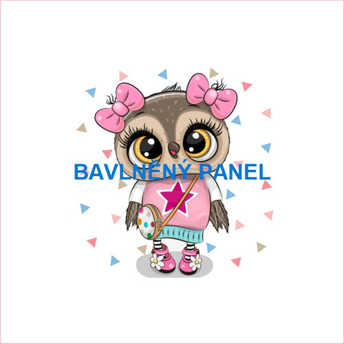 Bavlněný panel 25 x 25cm