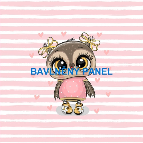 Bavlněný panel 25 x 25cm