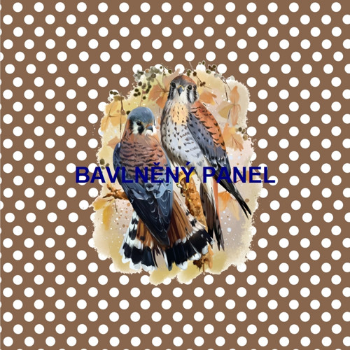 Bavlněný panel 25 x 25cm