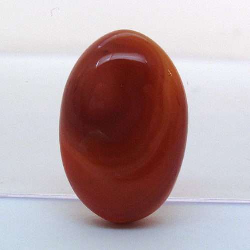 Kabošon oranžový onyx ovál 21mm