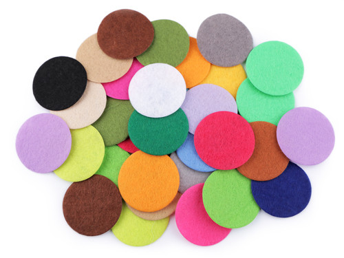 Filcové/plstěné kolečko 4 cm (25ks) - mix
