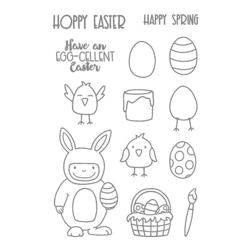 Silikonová razítka - Hoppy Easter
