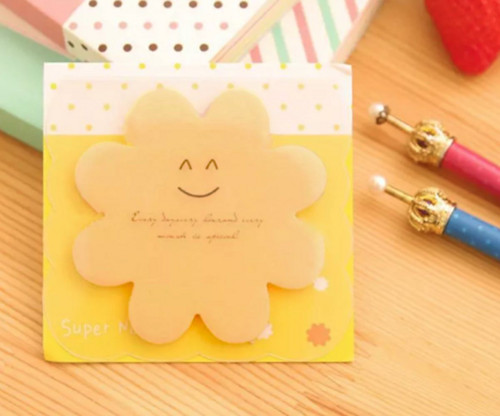 Lepicí lístečky - note pad, oranžový, happy — foto 1