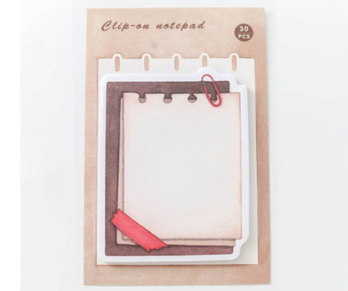Lepicí lístečky - note pad, retro motiv,