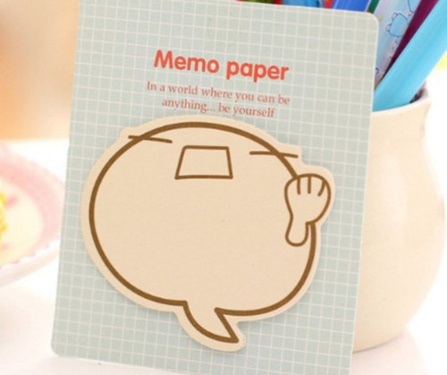 Lepicí lístečky - note pad, Meh not happy emoji,