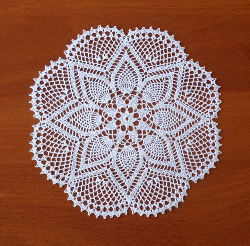 Dečka kulatá 30 cm bílá - Evelyn