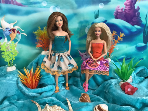 Šaty pro Barbie - “Kolekce Sargasové moře”