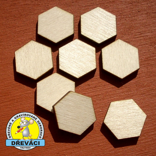 Plástev - šestihran - 1,5 x 1,8 cm... KV0253