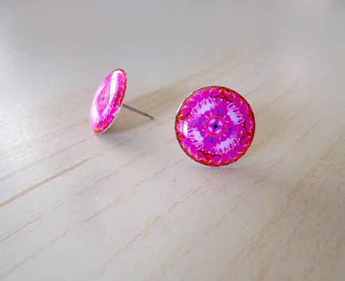 Puzetové náušnice č. 58, 12mm - chirurgická ocel