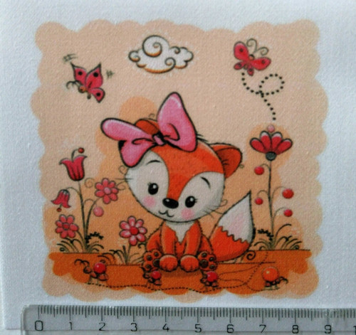 Bavlněná látka - panel 9 x 9 cm