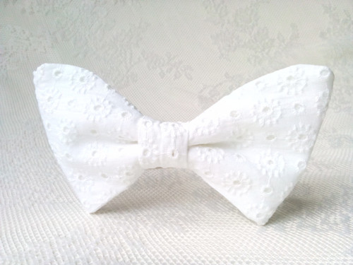 White madeira bow tie — foto 1