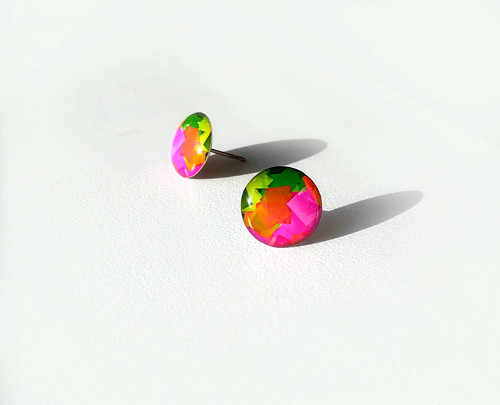 Puzetové náušnice č. 61 (12mm) - chir. ocel