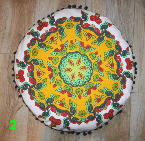 Nový Kulatý Polštářek-Mandala-Krásný Dárek !!!