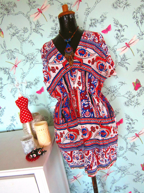 Boho tunika se vzory kašmírovými — foto 1