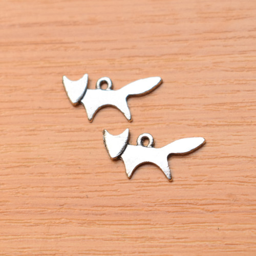 Liška -19x10mm - starostříbro