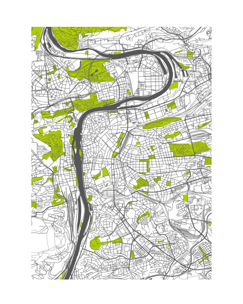Stylizovaná mapa Prahy — foto 1
