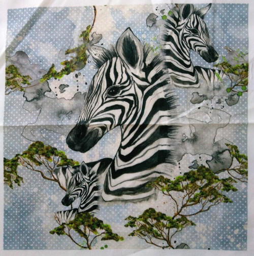 Bavlněná látka- panel 30 x 30cm — foto 1