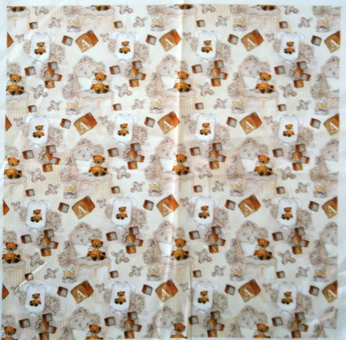 Bavlněná látka- panel 40 x 40cm — foto 1