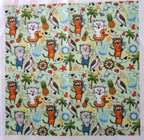 Bavlněná látka- panel 35 x 35cm
