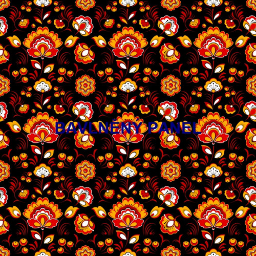 Bavlněná látka - panel 35 x 35 cm